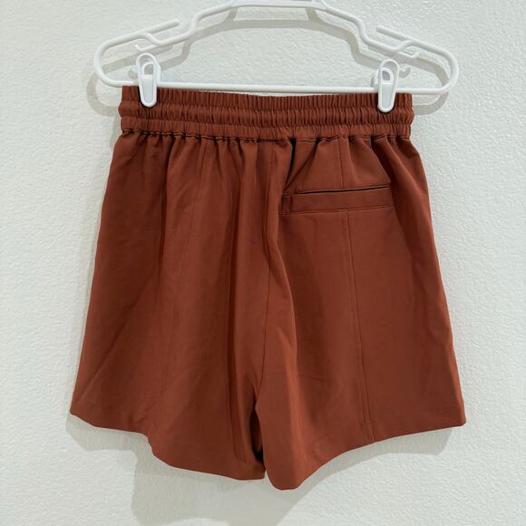 Varley Barket Woven Short Stretch Twill Mocha Biscuit Burnt Orange Extra Small - Picture 11 of 15